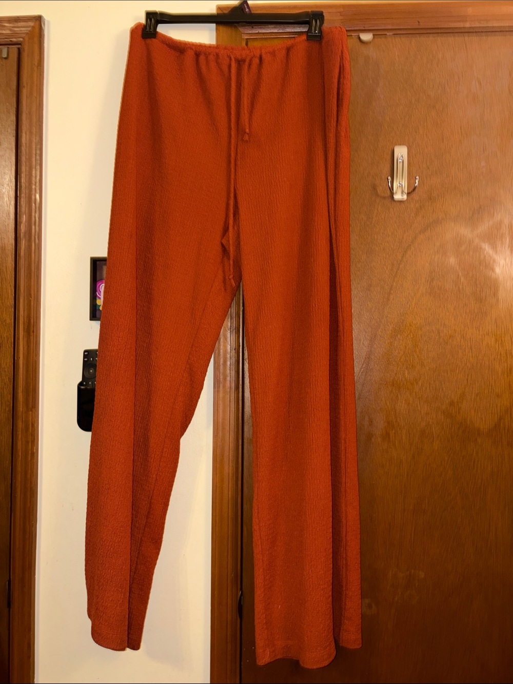 Fashion Nova Wide Leg Pants in Burnt Orange